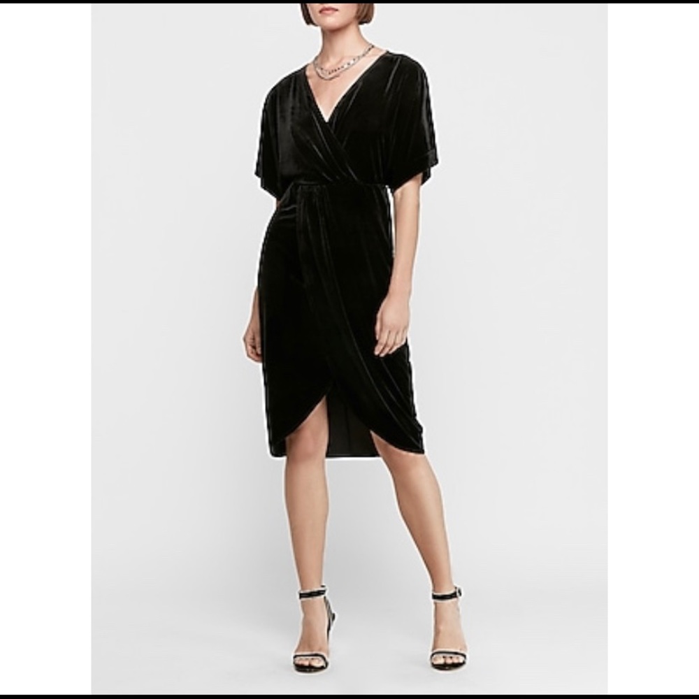 Express Velvet Kimono Dress NWOT